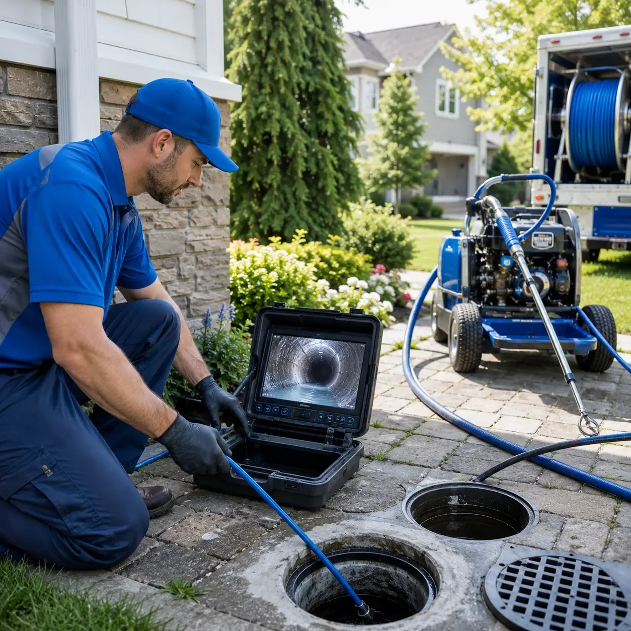 Outdoor drain cleaning professionals serving Arena, WI