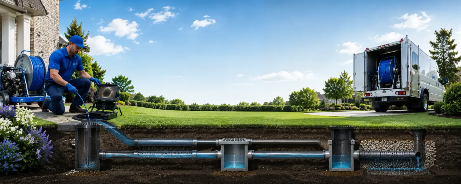 Outdoor drain cleaning information for Arena, WI